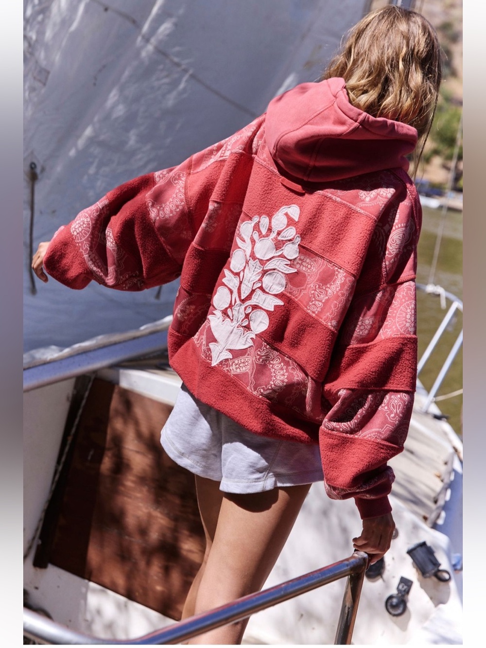 NWOT FP Movement Final Call bandana logo hoodie